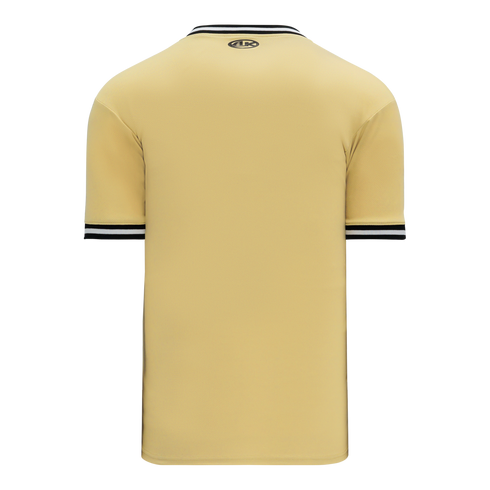 Athletic Knit V-Neck Baseball Jersey with Knitted Trim (BA1333)